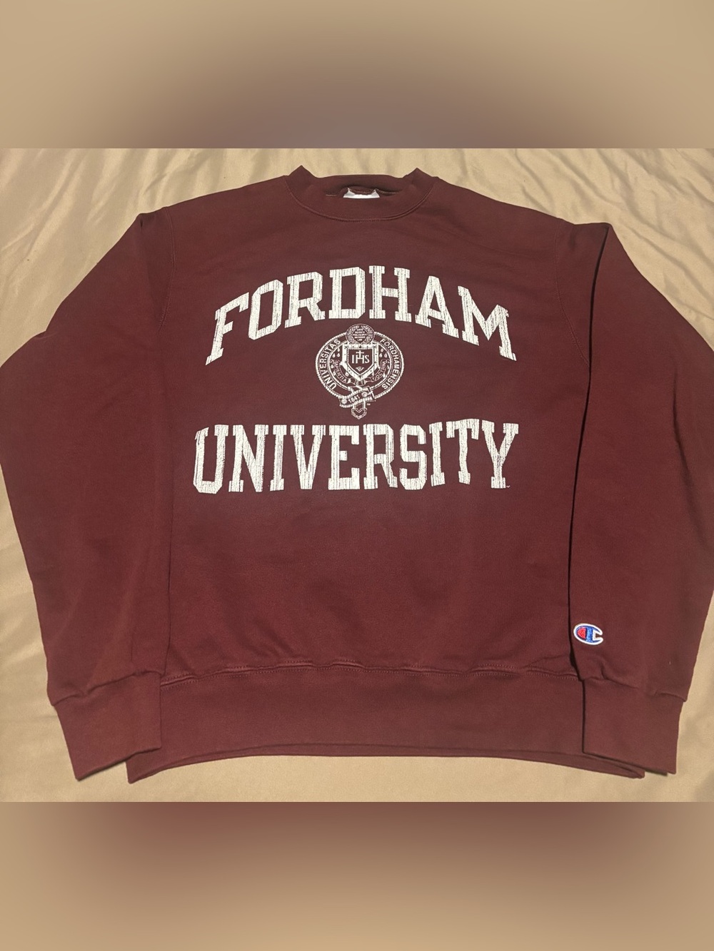 Champion Fordham University Crewneck Sweatshirt Size Medium